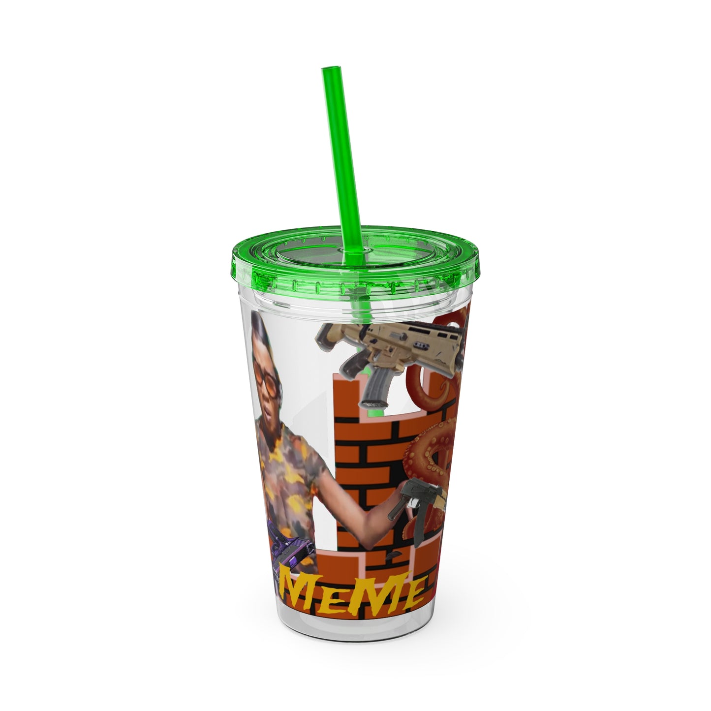 Sunsplash Tumbler with Straw, 16oz