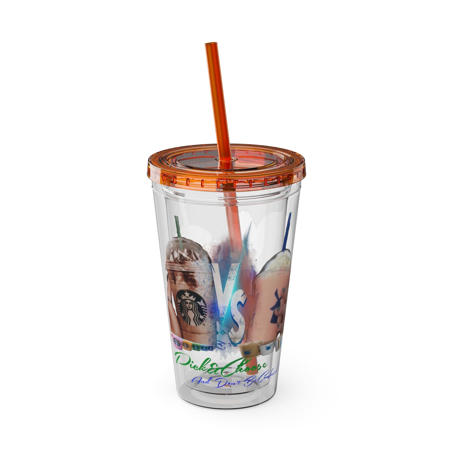 Sunsplash Tumbler with Straw, 16oz