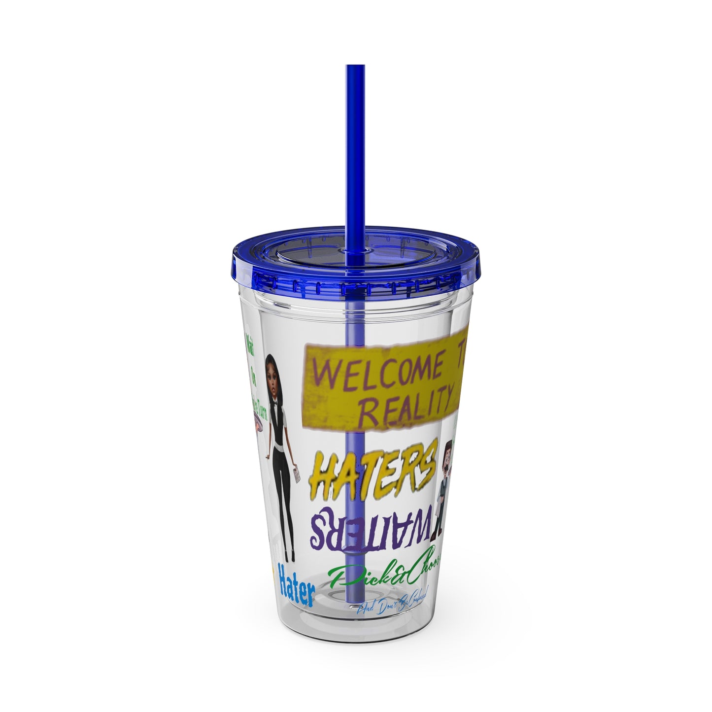 Sunsplash Tumbler with Straw, 16oz