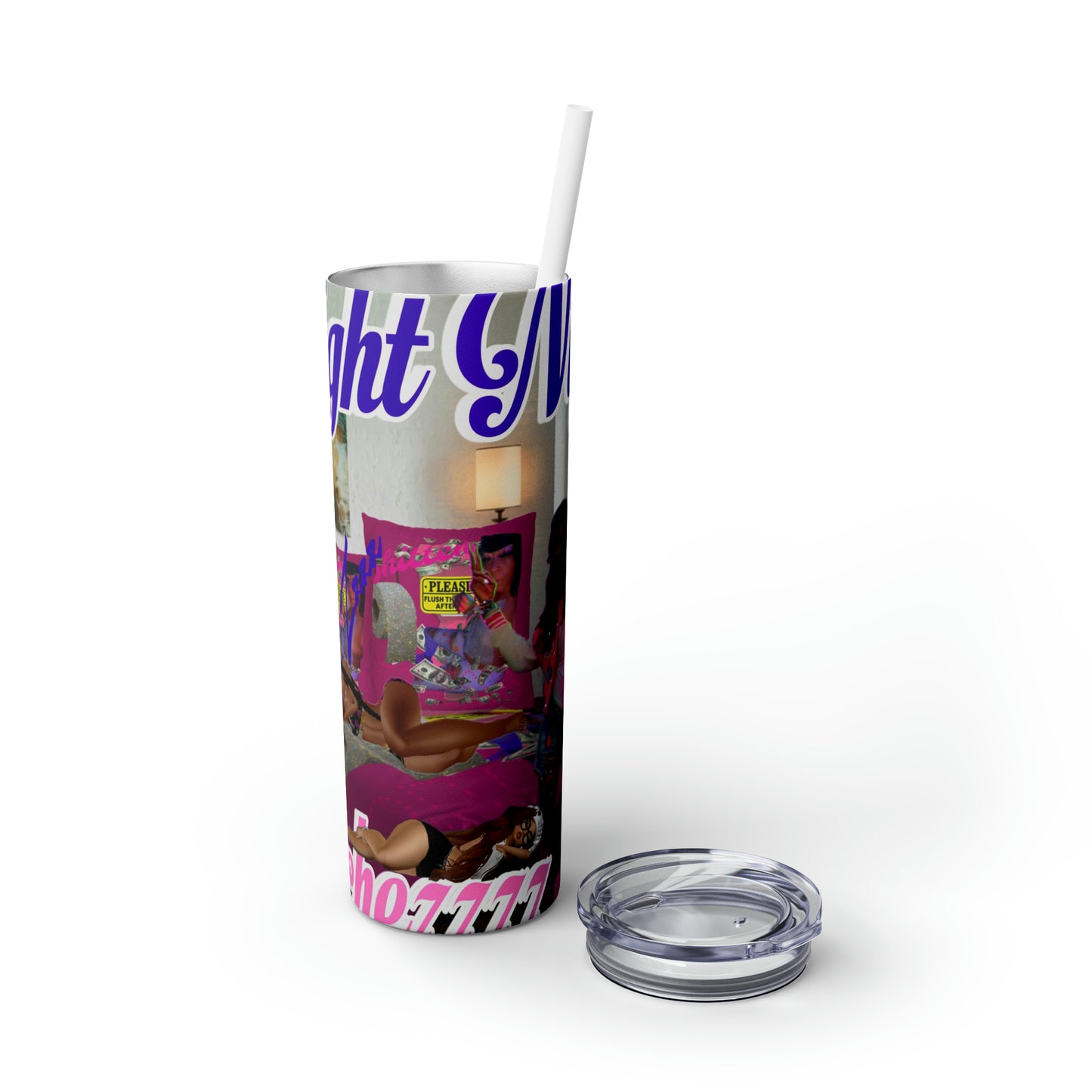 Skinny Tumbler with Straw, 20oz