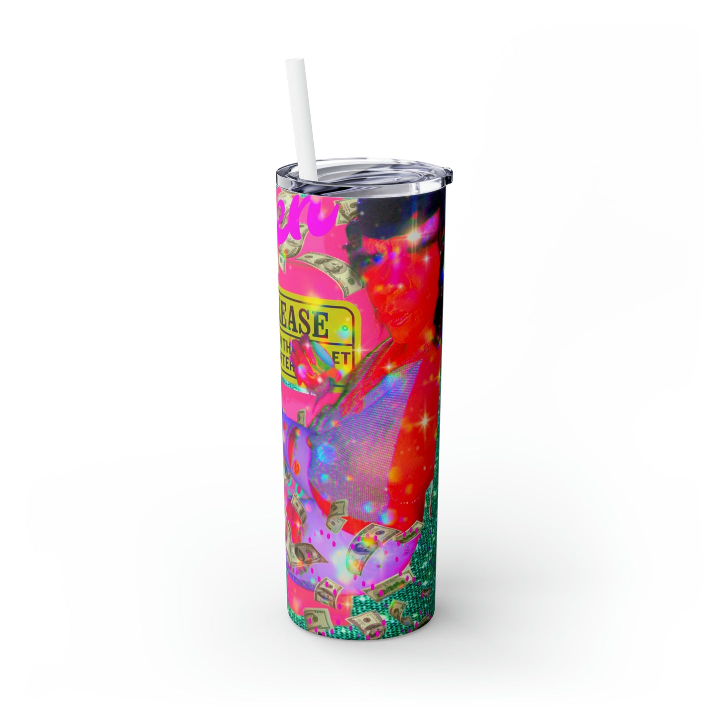 Skinny Tumbler with Straw, 20oz
