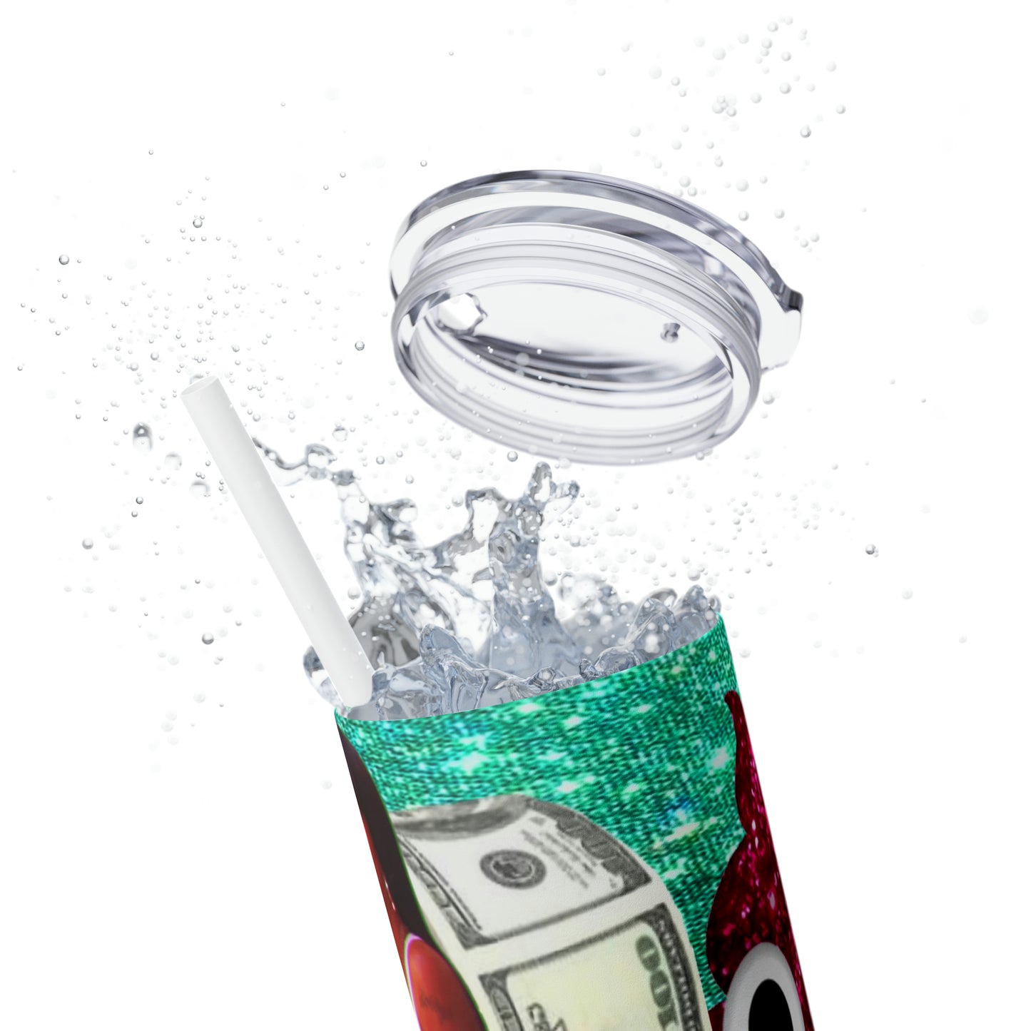 Skinny Tumbler with Straw, 20oz