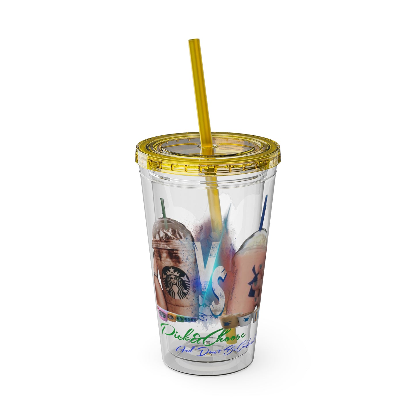 Sunsplash Tumbler with Straw, 16oz