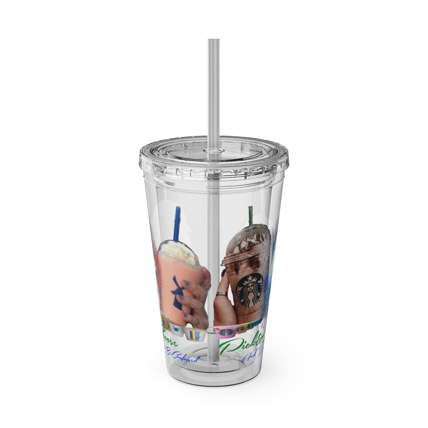 Sunsplash Tumbler with Straw, 16oz