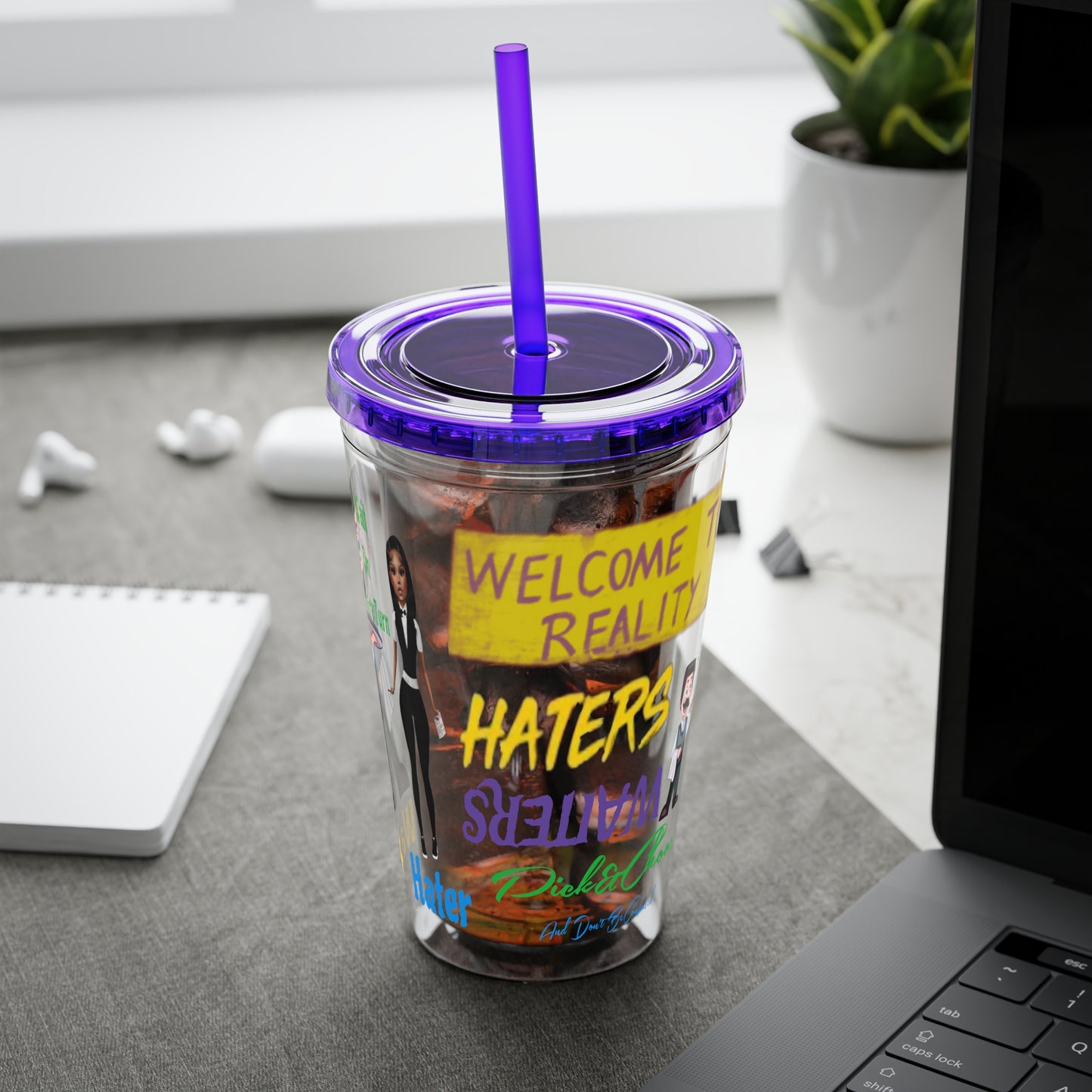 Sunsplash Tumbler with Straw, 16oz