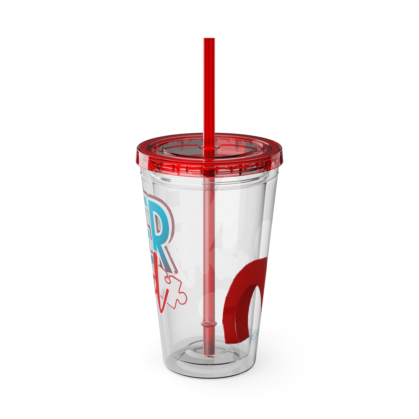 Sunsplash Tumbler with Straw, 16oz
