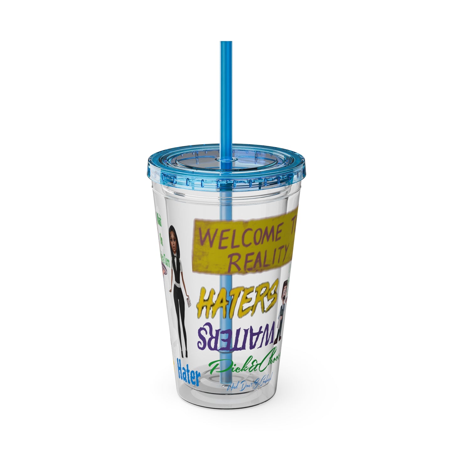 Sunsplash Tumbler with Straw, 16oz