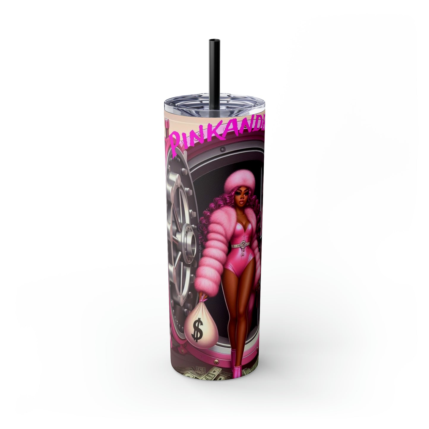 Skinny Tumbler with Straw, 20oz