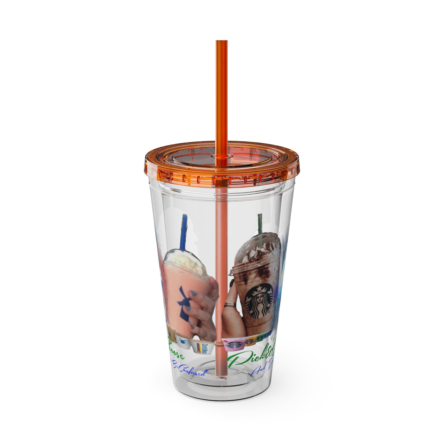 Sunsplash Tumbler with Straw, 16oz