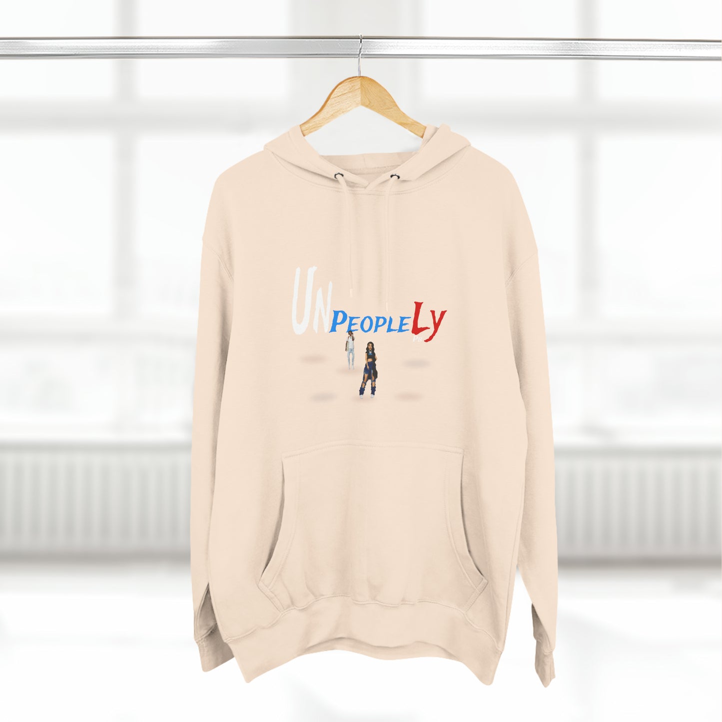 Three-Panel Fleece Hoodie