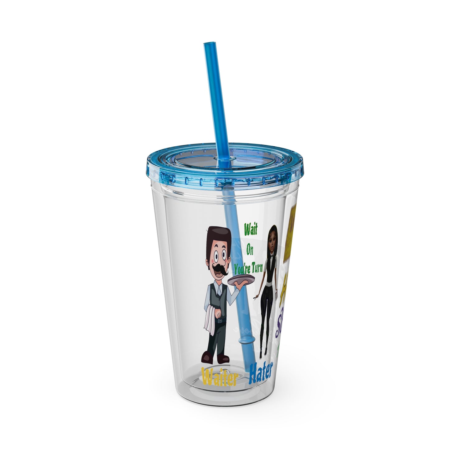 Sunsplash Tumbler with Straw, 16oz
