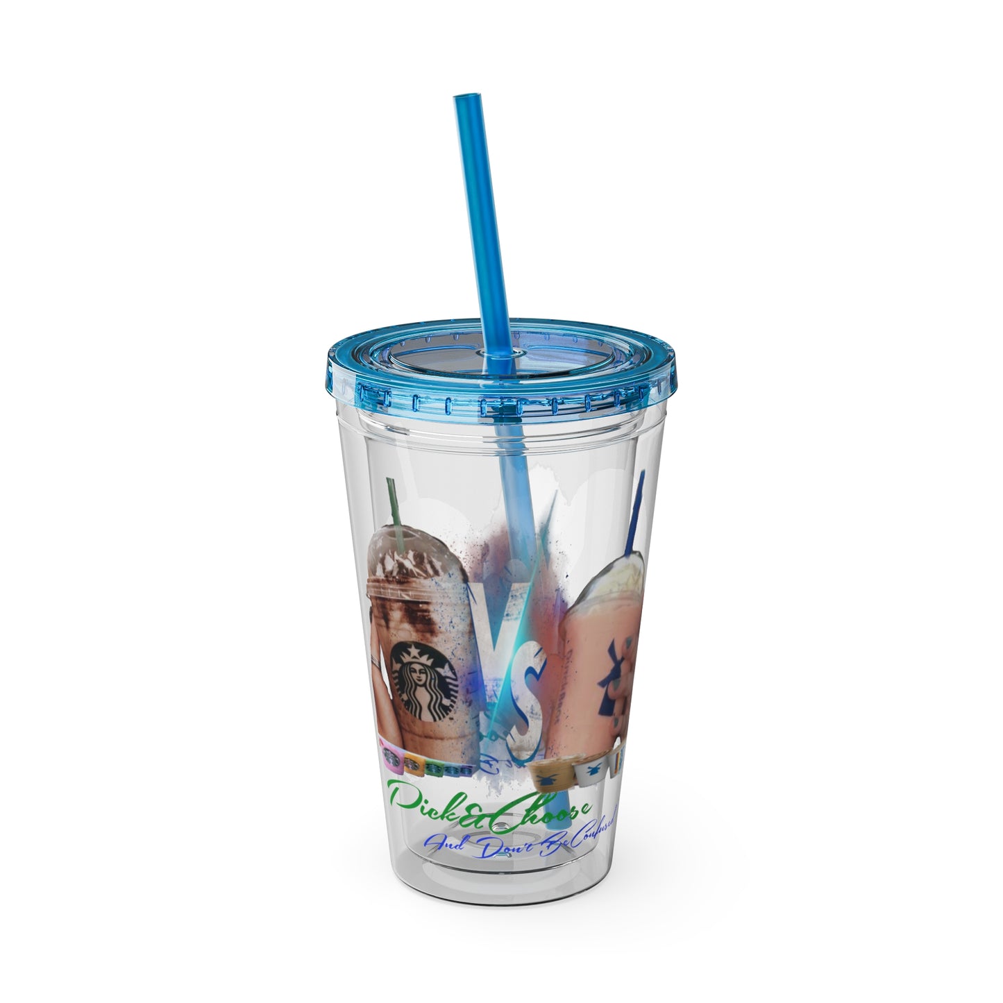 Sunsplash Tumbler with Straw, 16oz