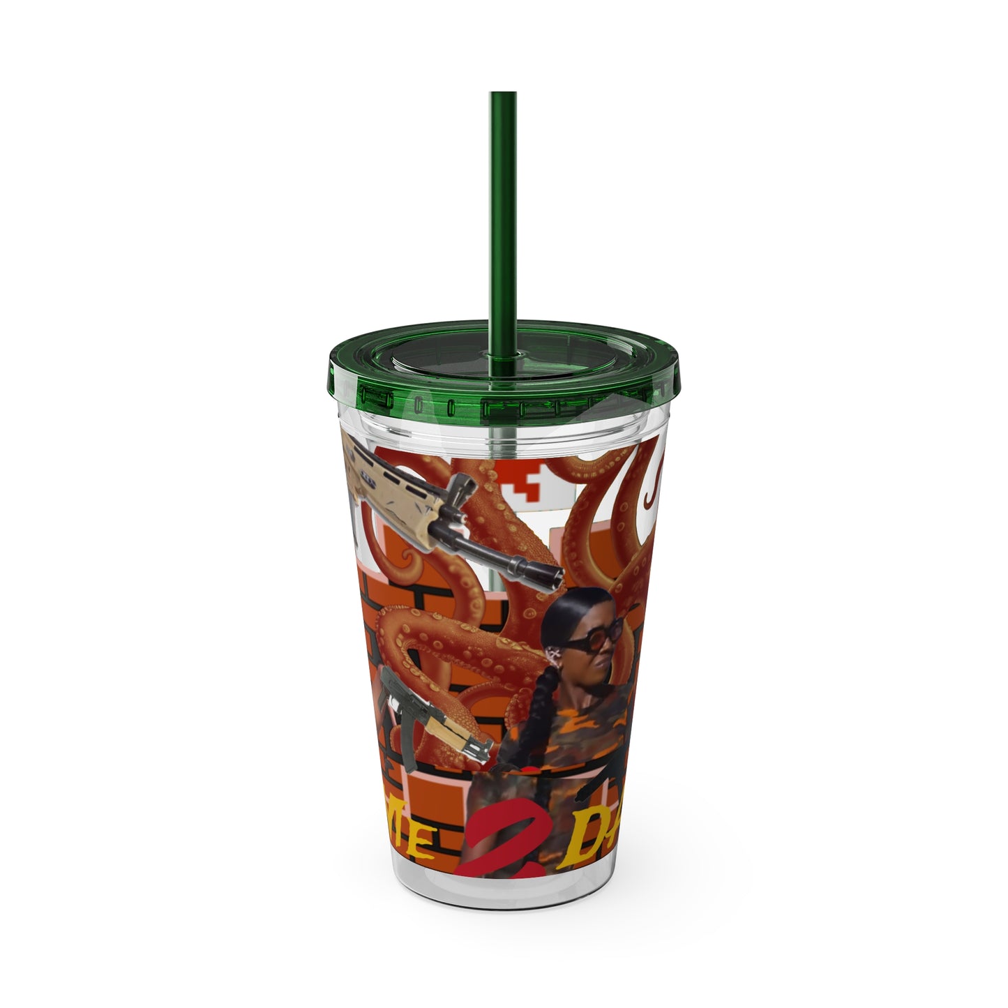 Sunsplash Tumbler with Straw, 16oz