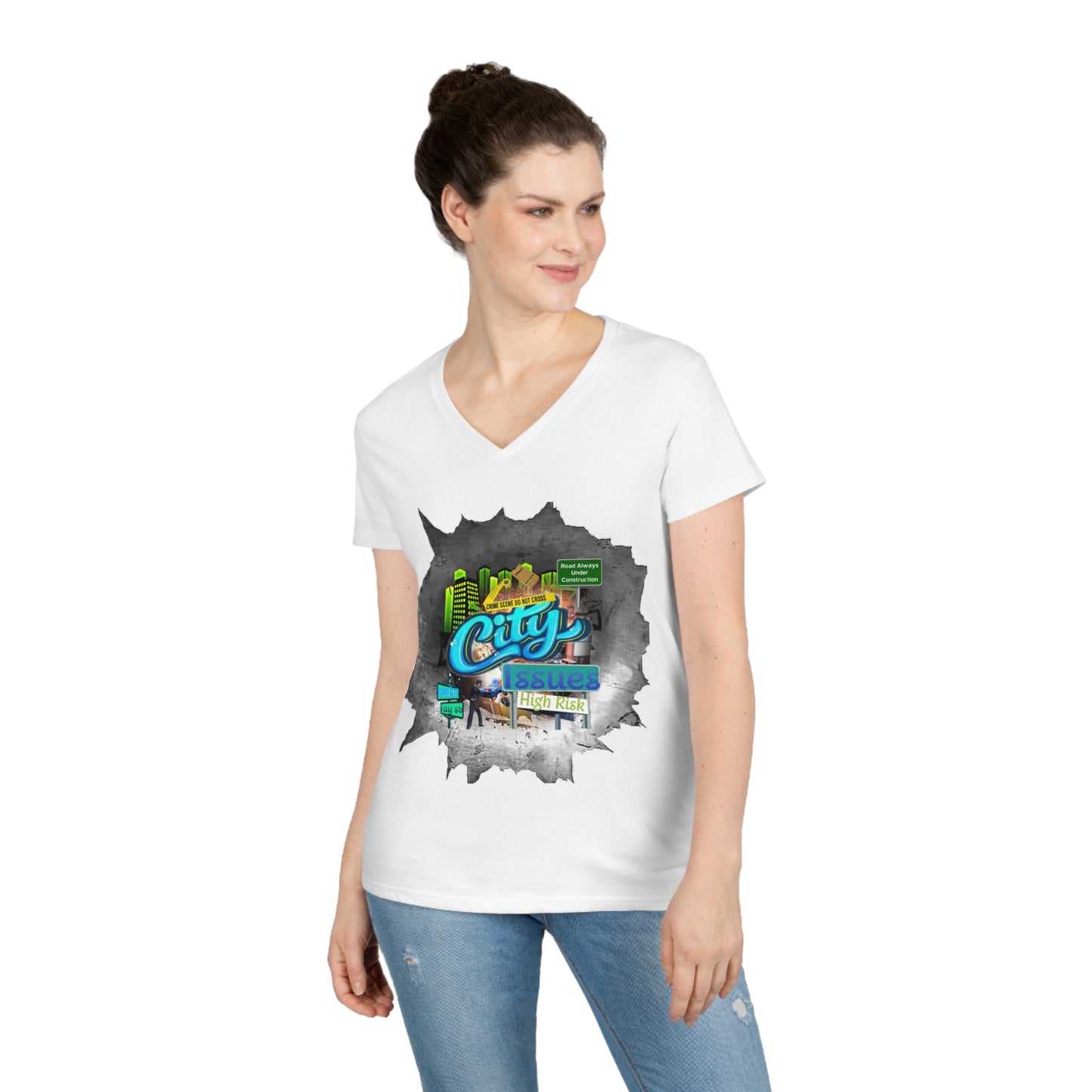 Ladies' V-Neck T-Shirt