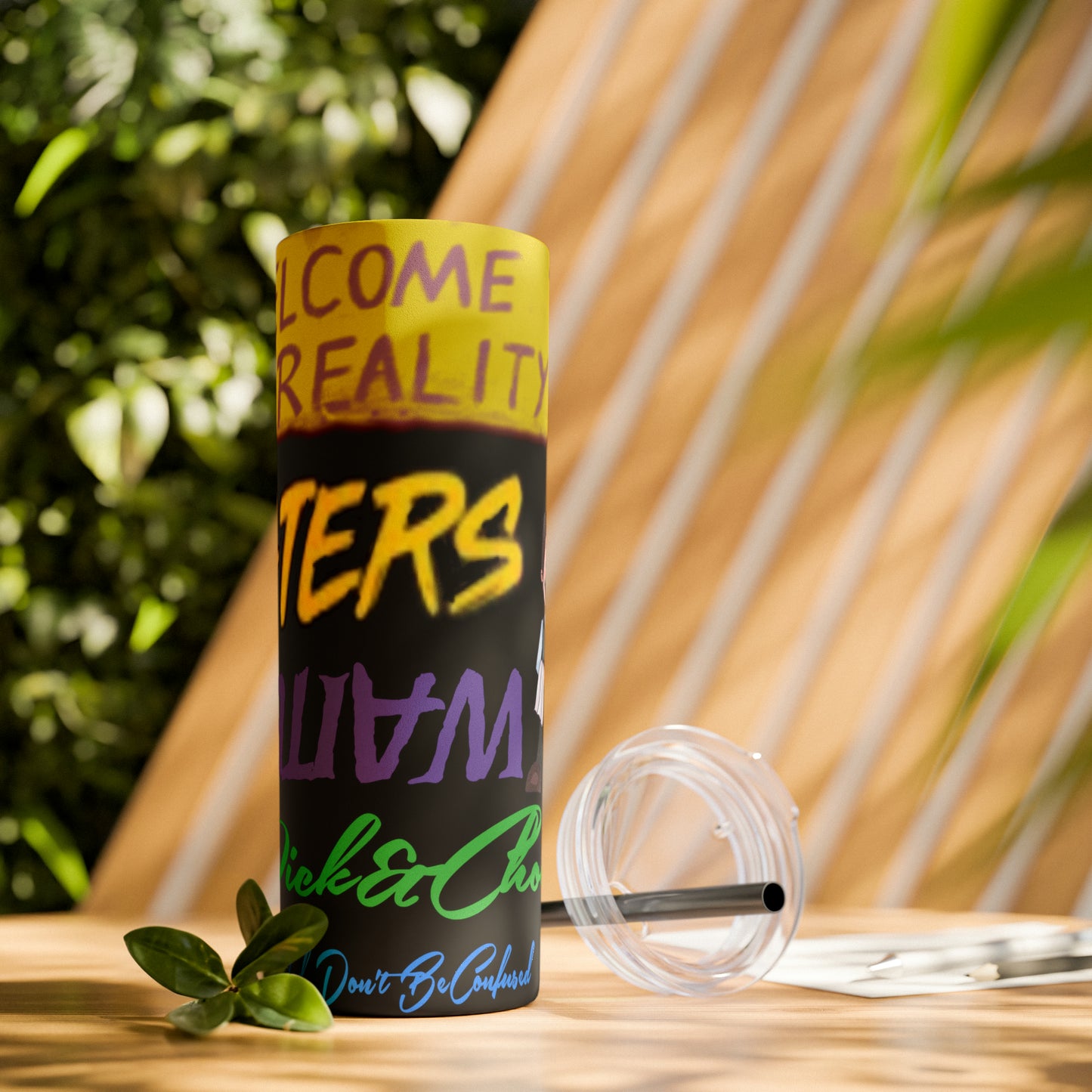 Skinny Tumbler with Straw, 20oz