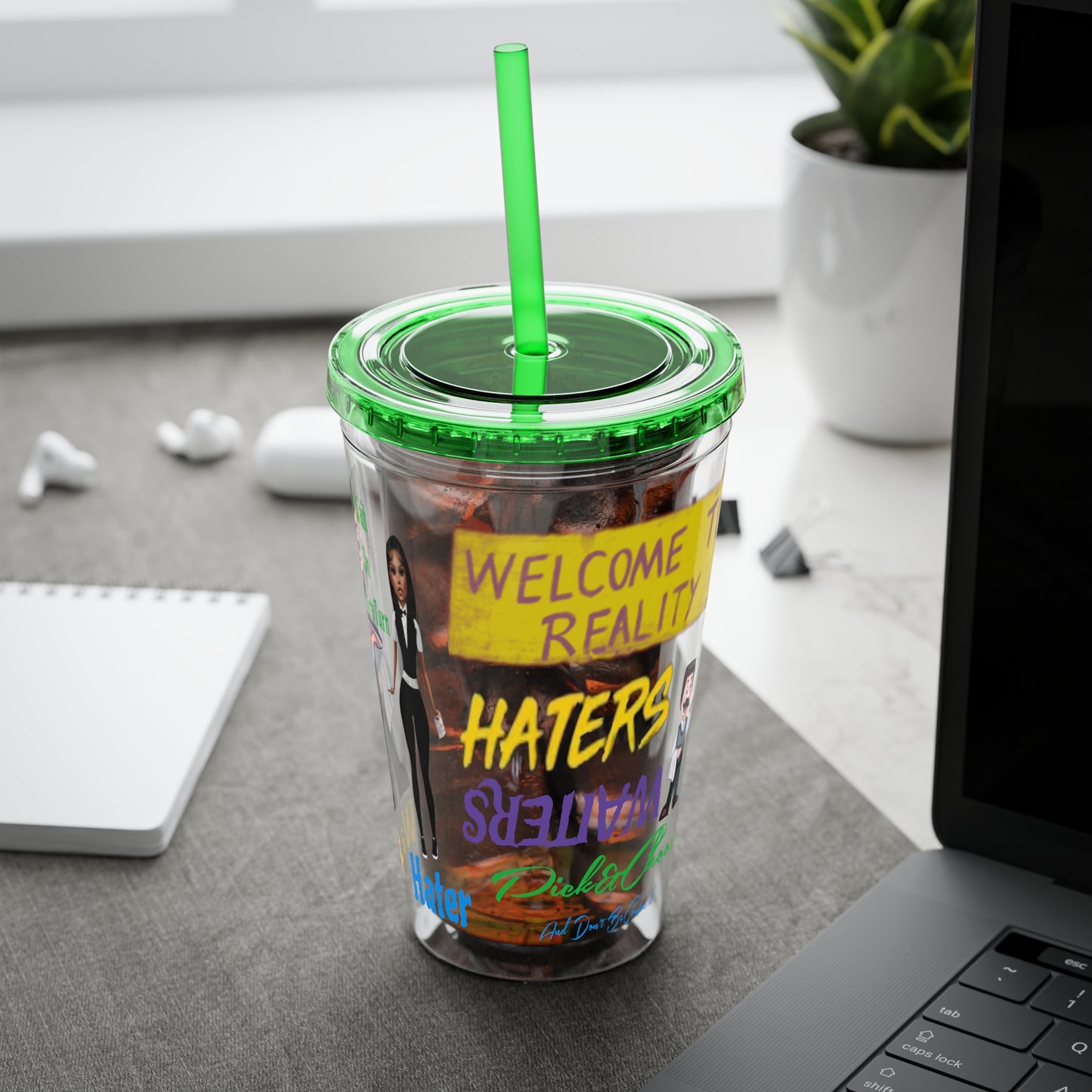 Sunsplash Tumbler with Straw, 16oz