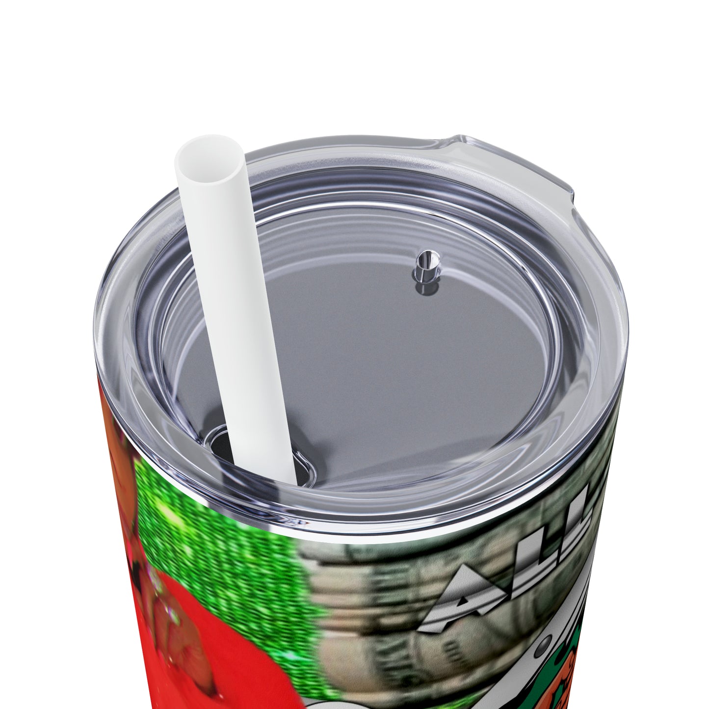 Skinny Tumbler with Straw, 20oz