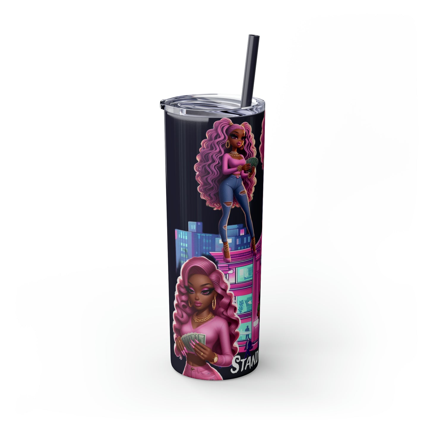 Skinny Tumbler with Straw, 20oz