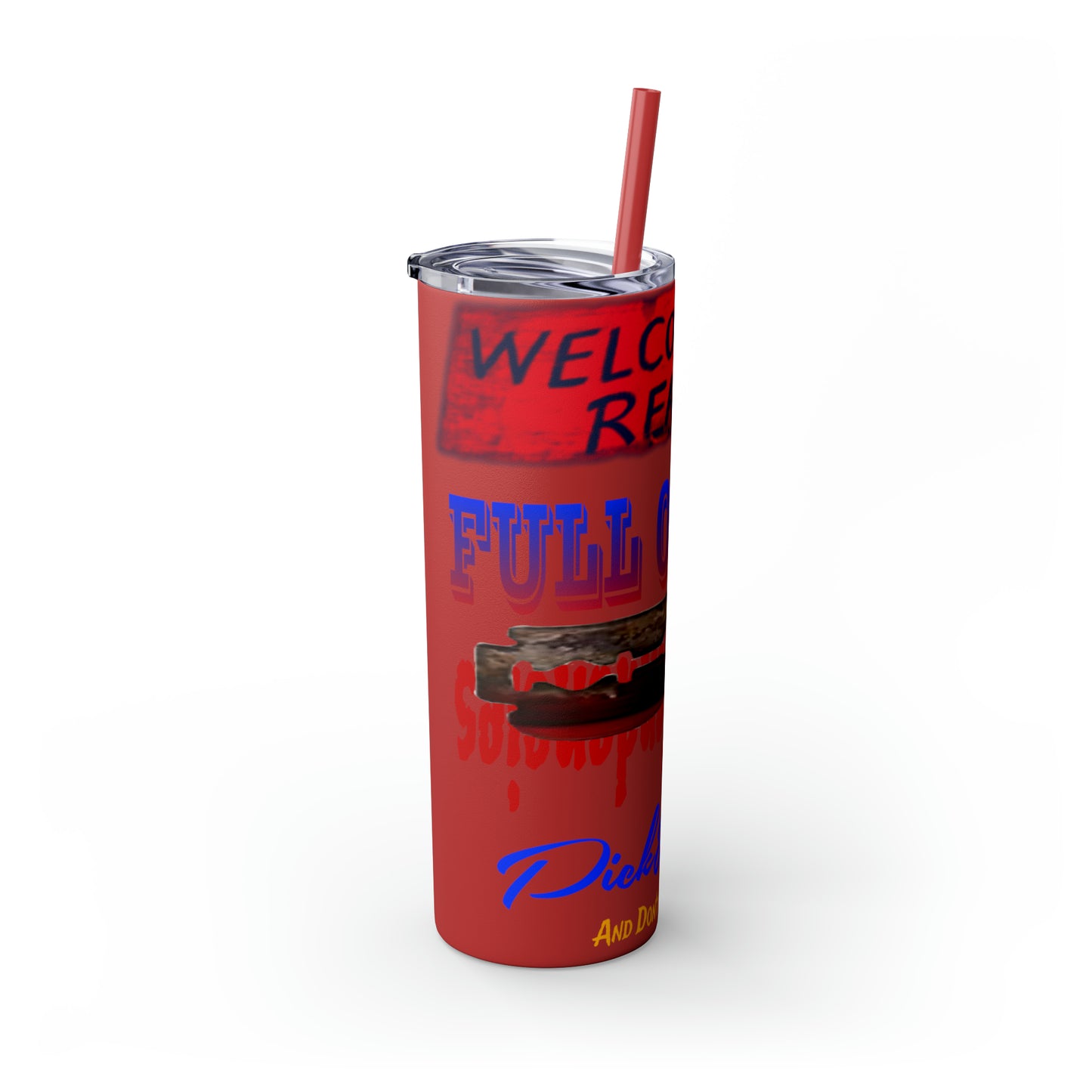 Skinny Tumbler with Straw, 20oz