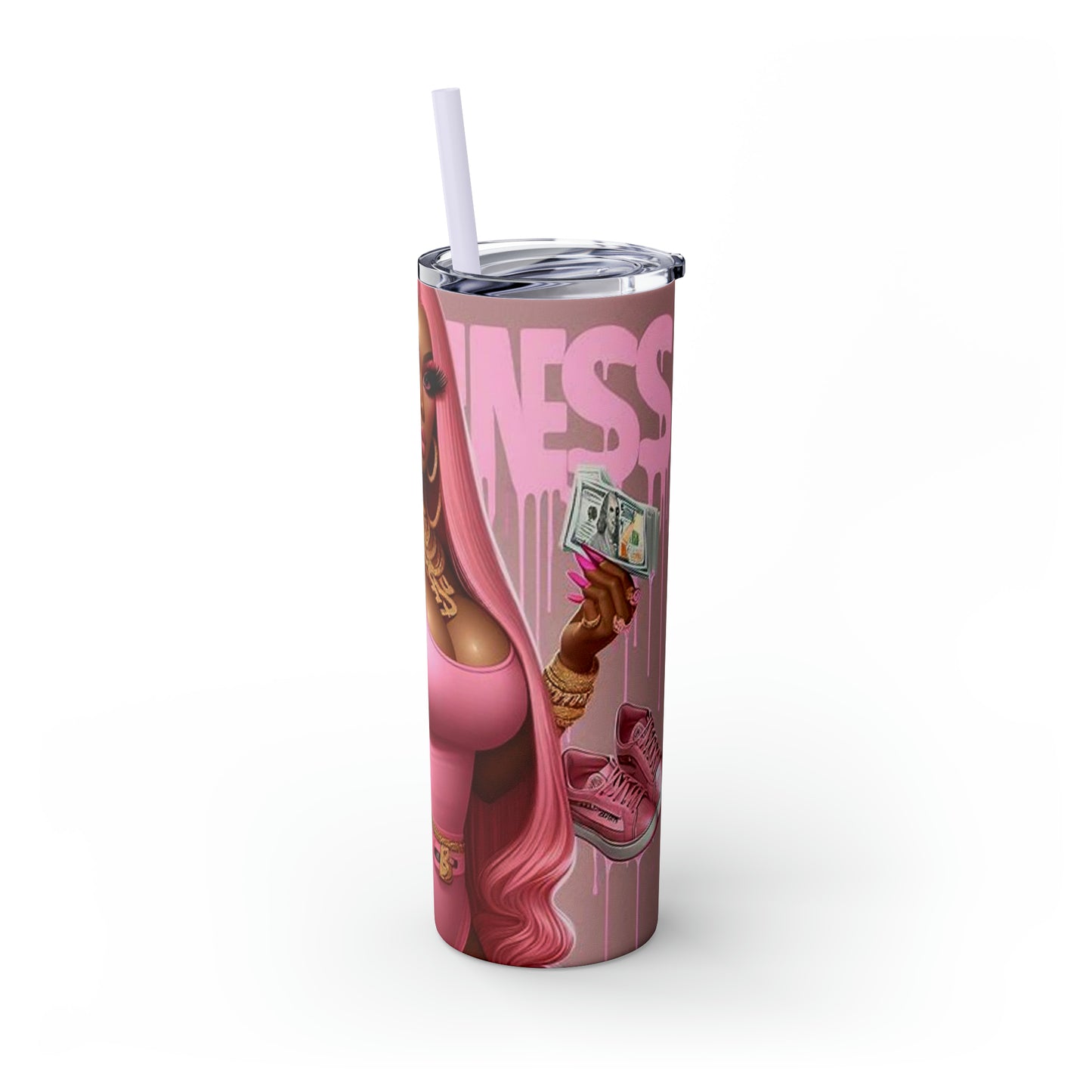 Skinny Tumbler with Straw, 20oz