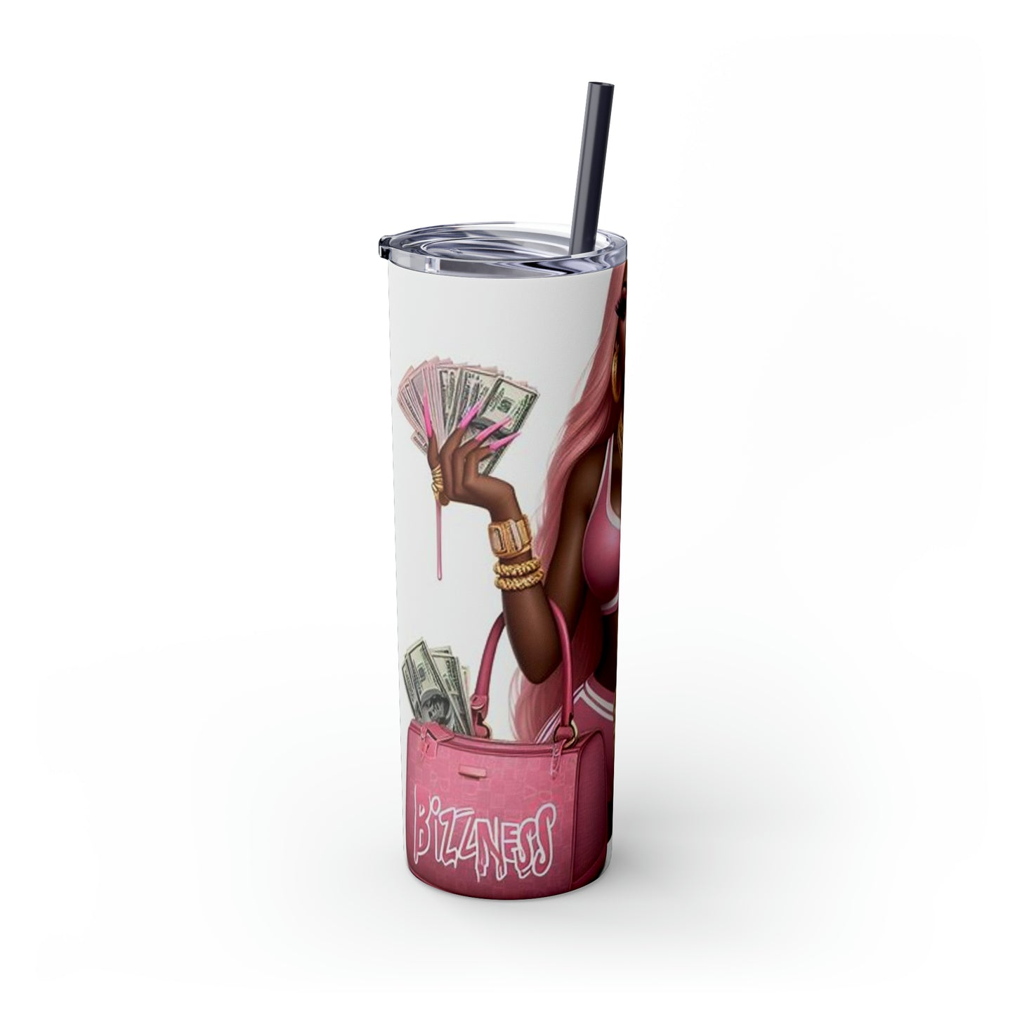 Skinny Tumbler with Straw, 20oz