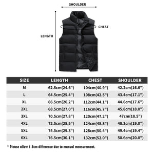 Mens Lightweight Stand Collar Zip Up Puffer Vest