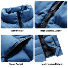 Load image into Gallery viewer, Mens Lightweight Stand Collar Zip Up Puffer Vest