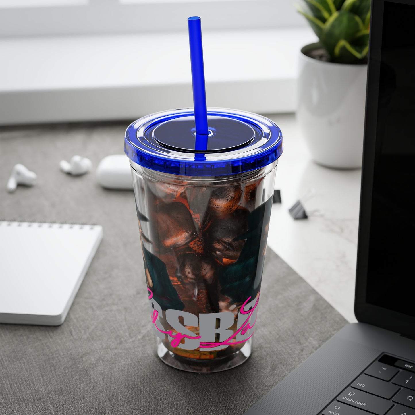 Sunsplash Tumbler with Straw, 16oz