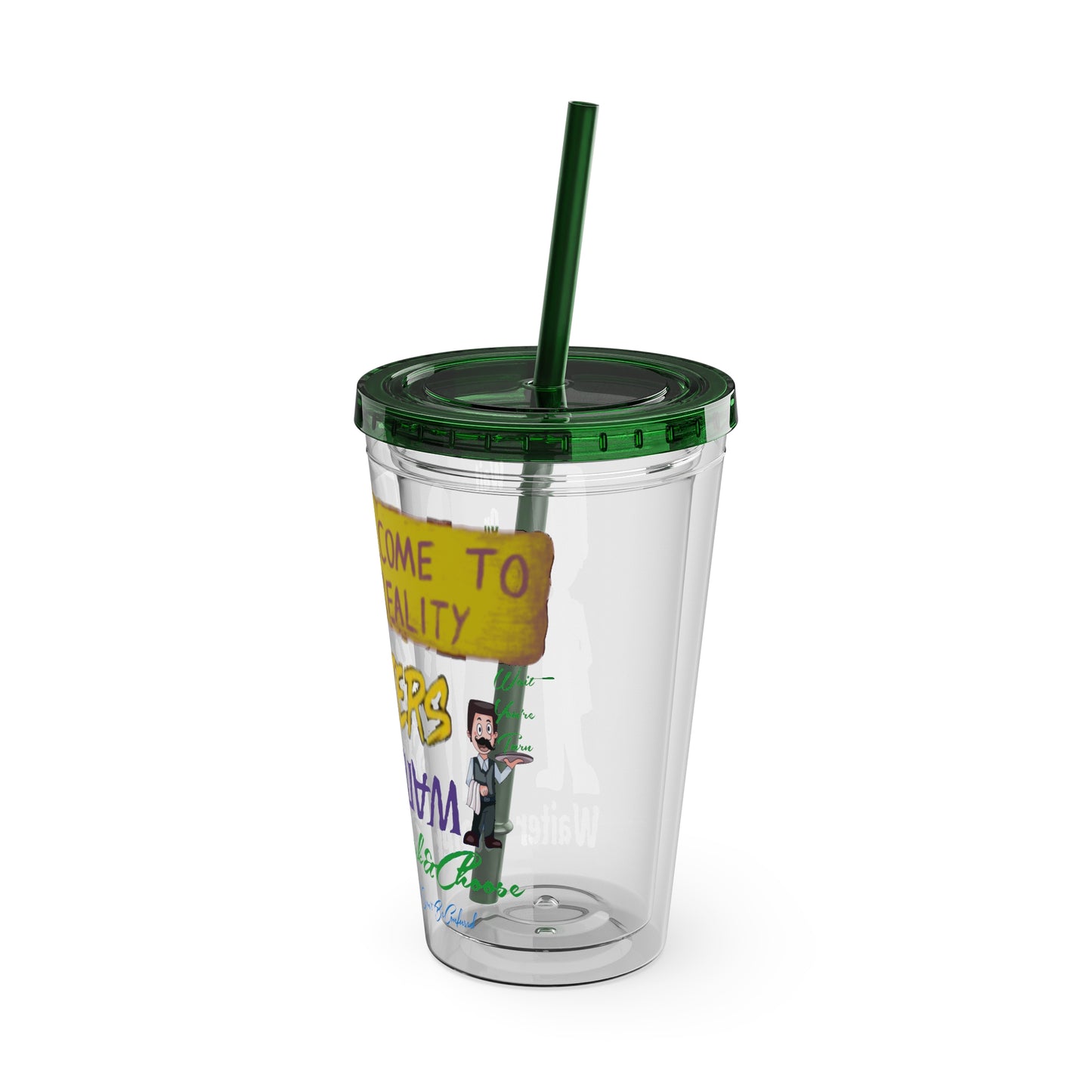 Sunsplash Tumbler with Straw, 16oz