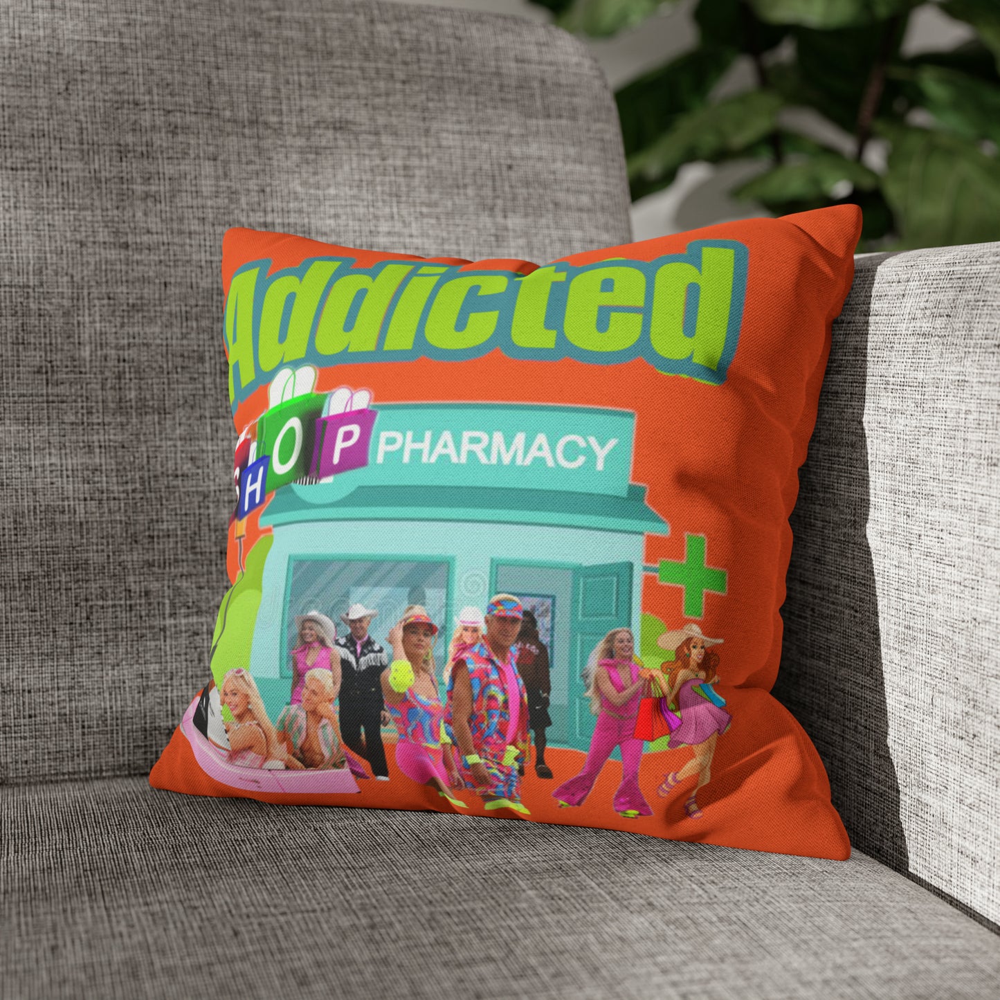 Spun Polyester Square Pillow Case