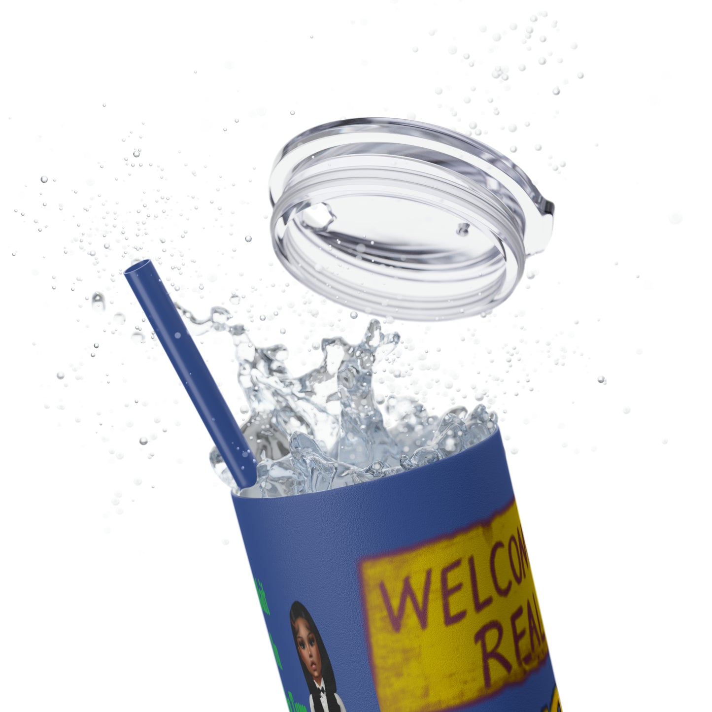 Skinny Tumbler with Straw, 20oz