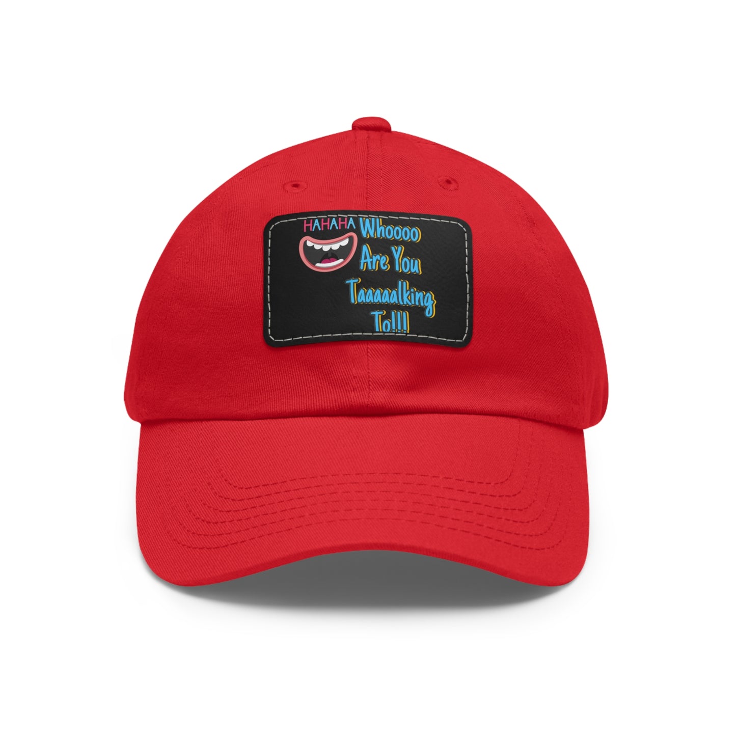 Dad Hat with Leather Patch (Rectangle)