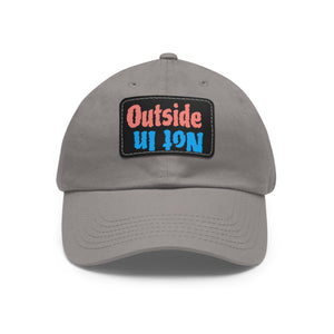 Dad Hat with Leather Patch (Rectangle)