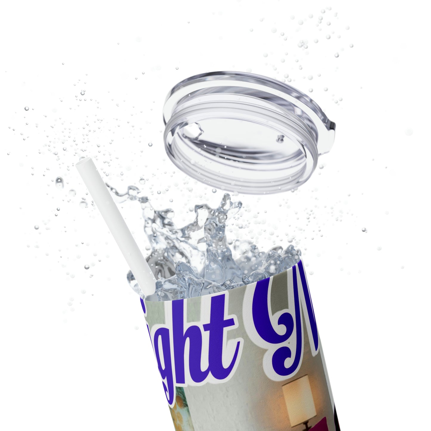 Skinny Tumbler with Straw, 20oz