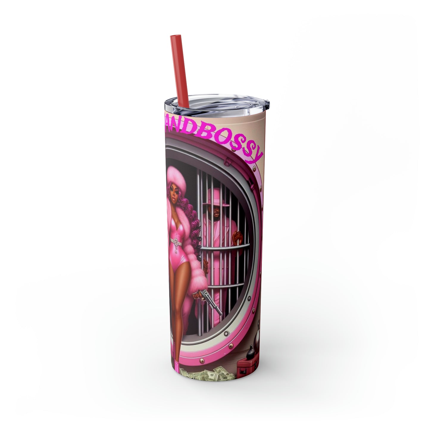 Skinny Tumbler with Straw, 20oz
