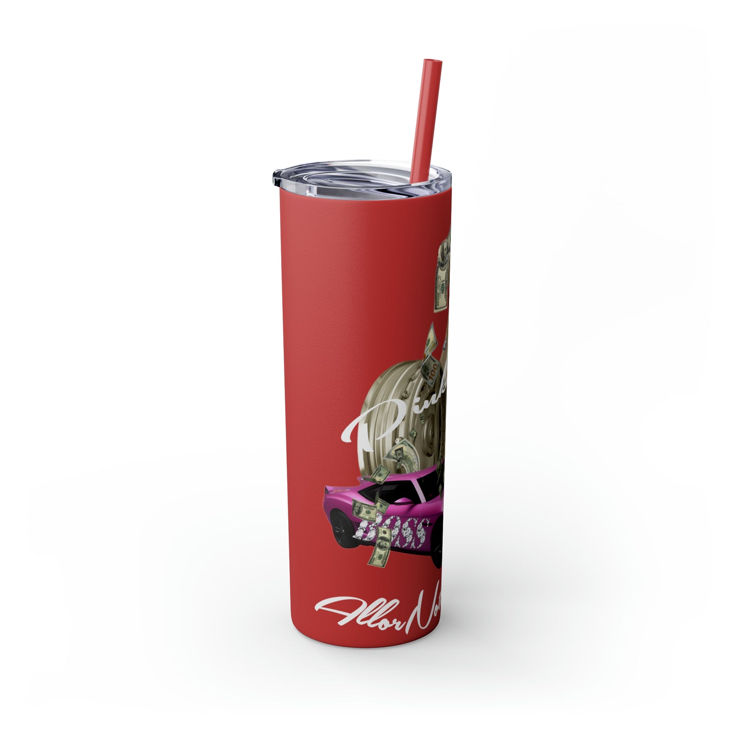 Skinny Tumbler with Straw, 20oz