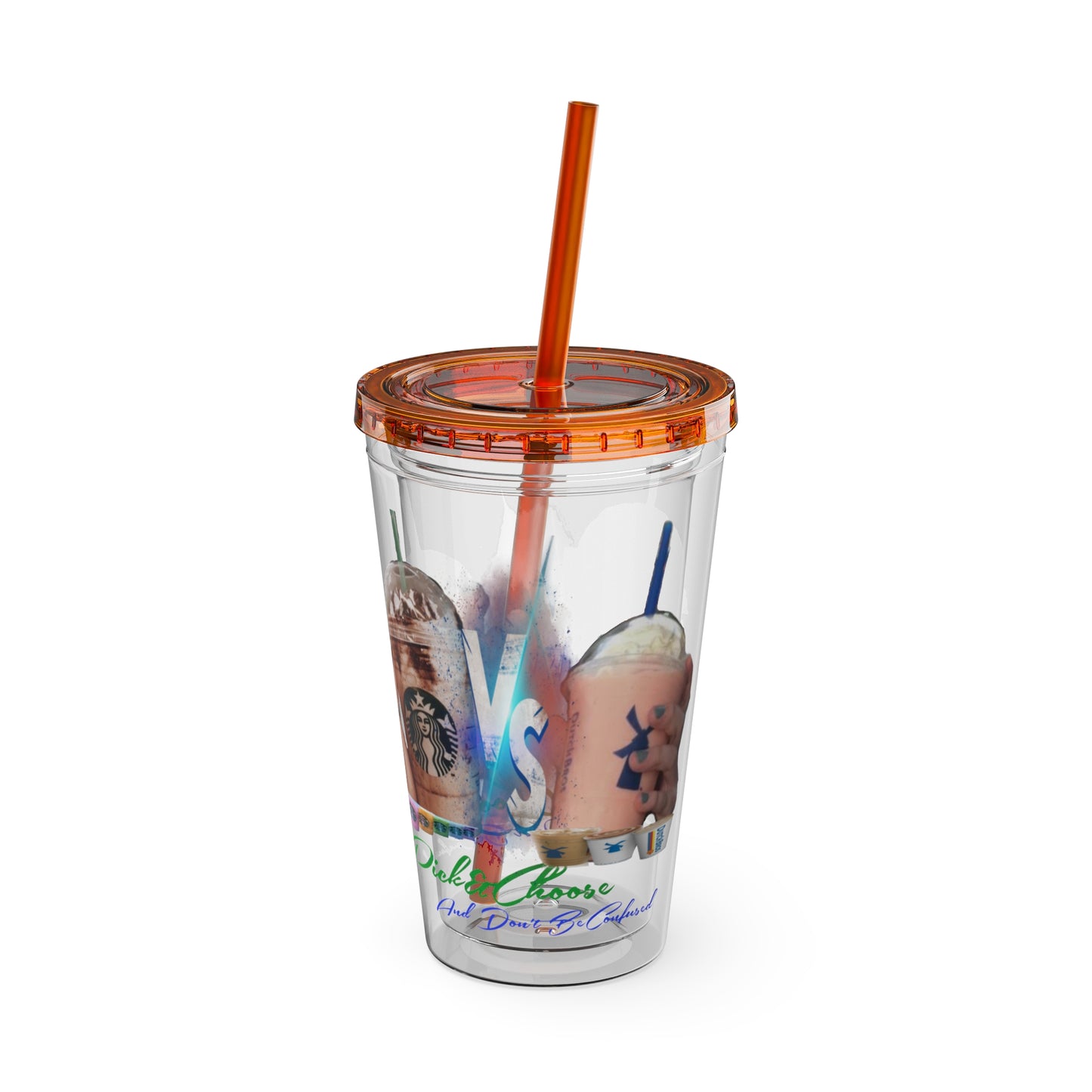 Sunsplash Tumbler with Straw, 16oz