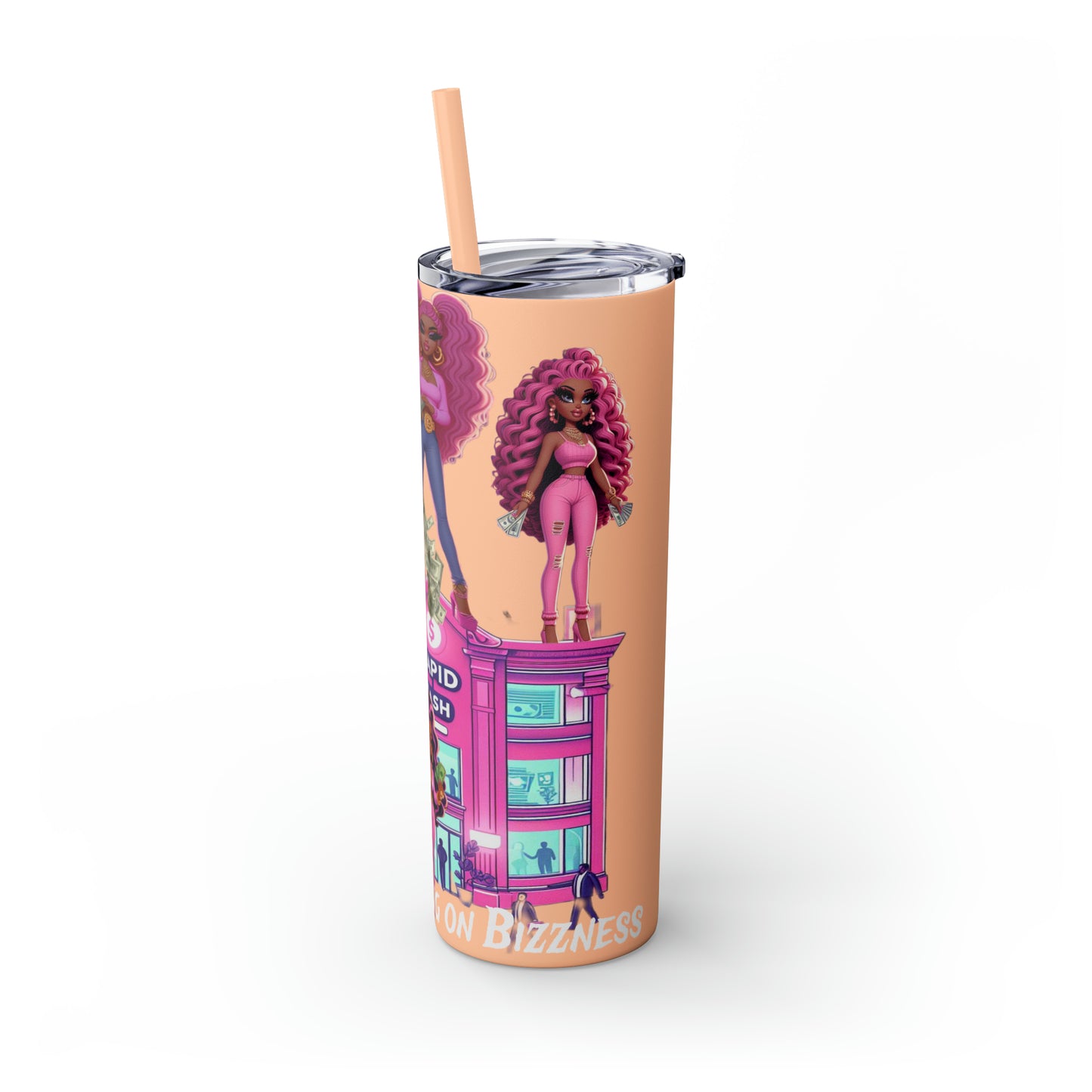 Skinny Tumbler with Straw, 20oz