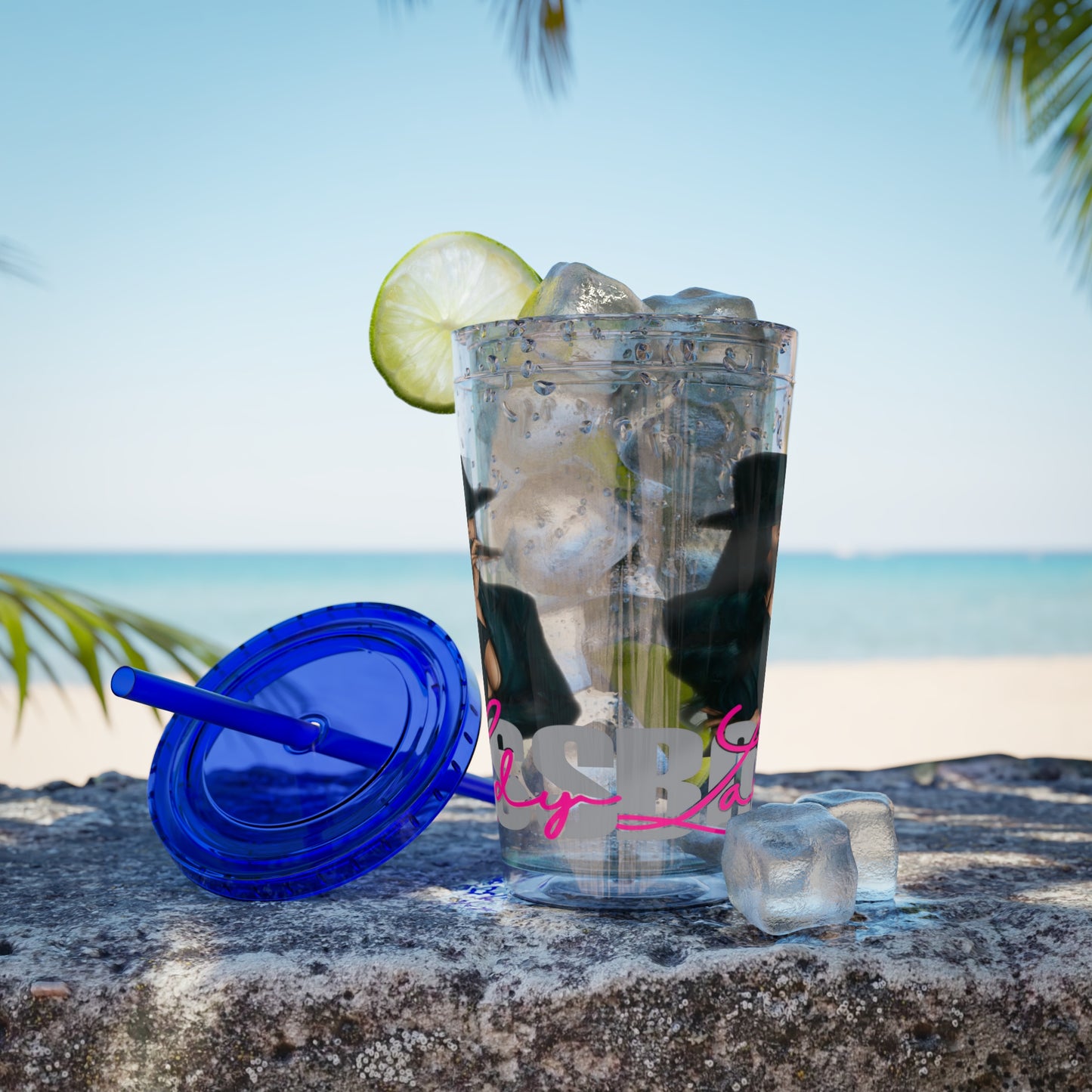 Sunsplash Tumbler with Straw, 16oz