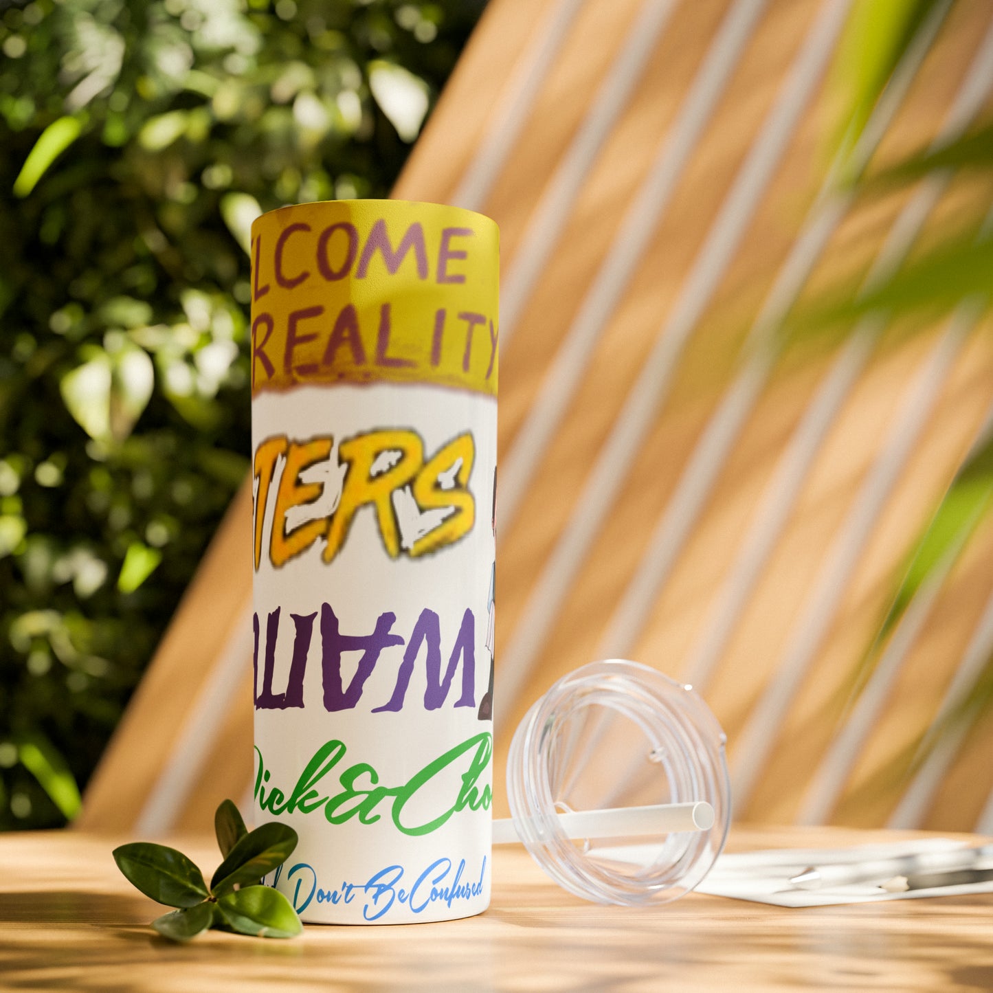 Skinny Tumbler with Straw, 20oz