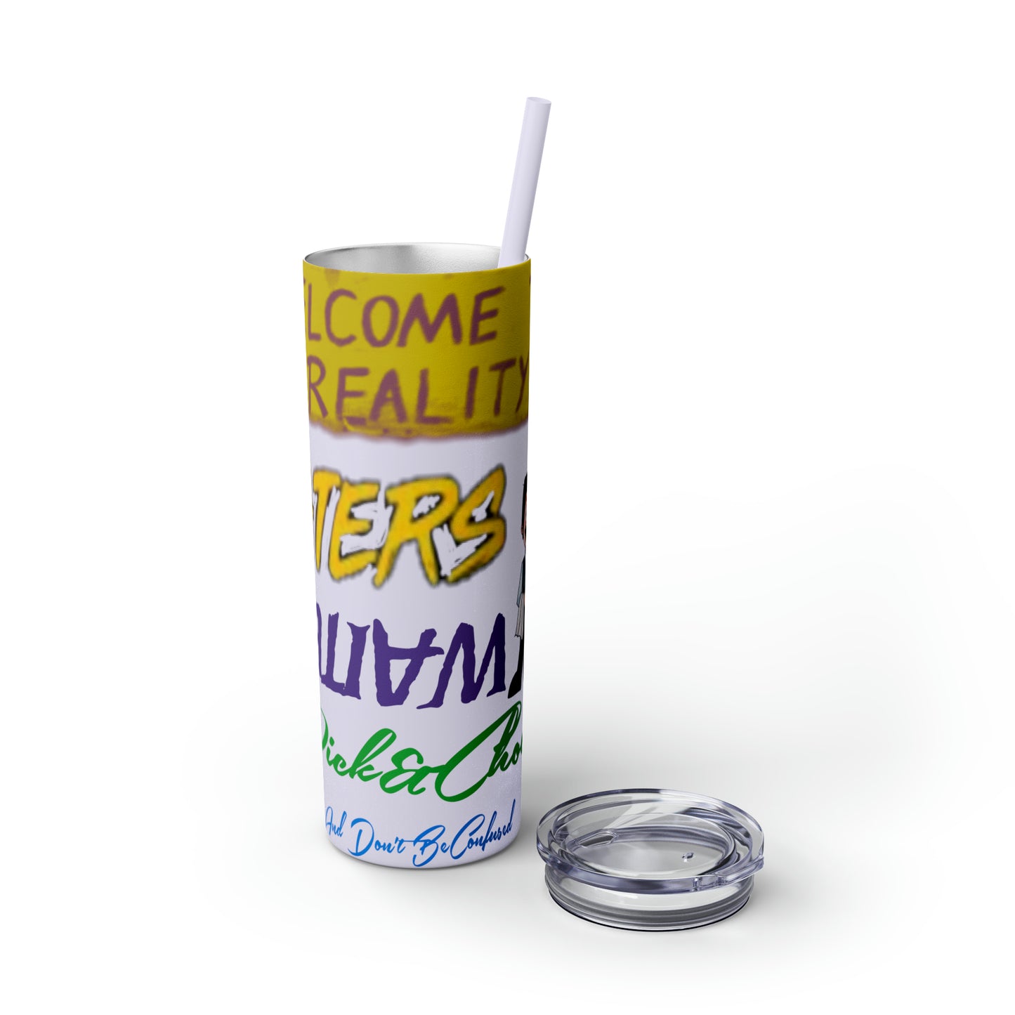 Skinny Tumbler with Straw, 20oz