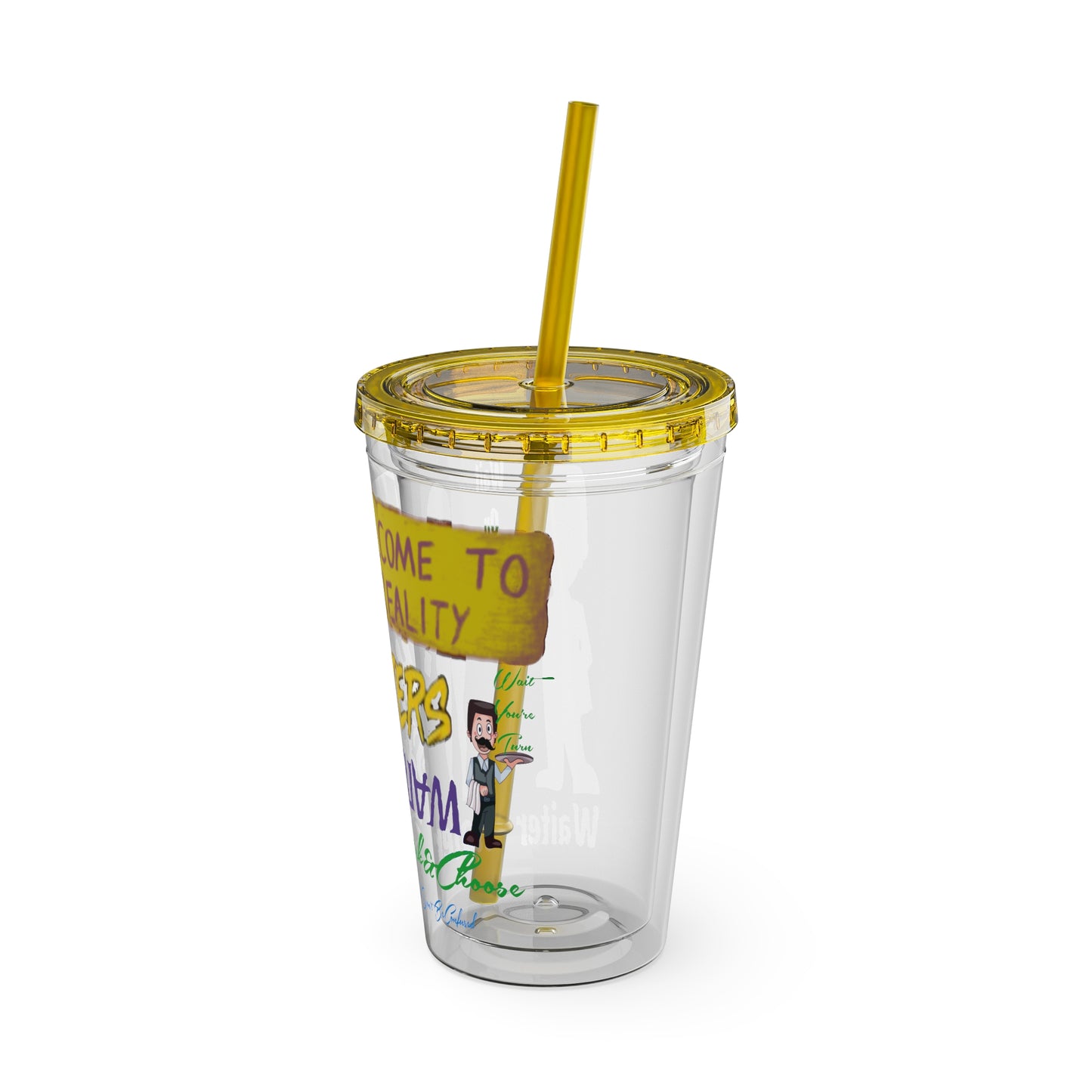 Sunsplash Tumbler with Straw, 16oz