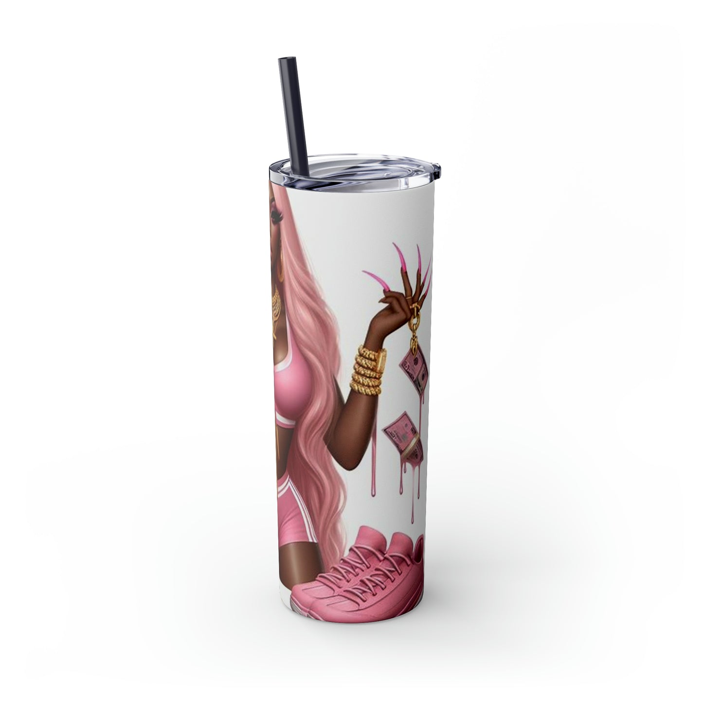 Skinny Tumbler with Straw, 20oz