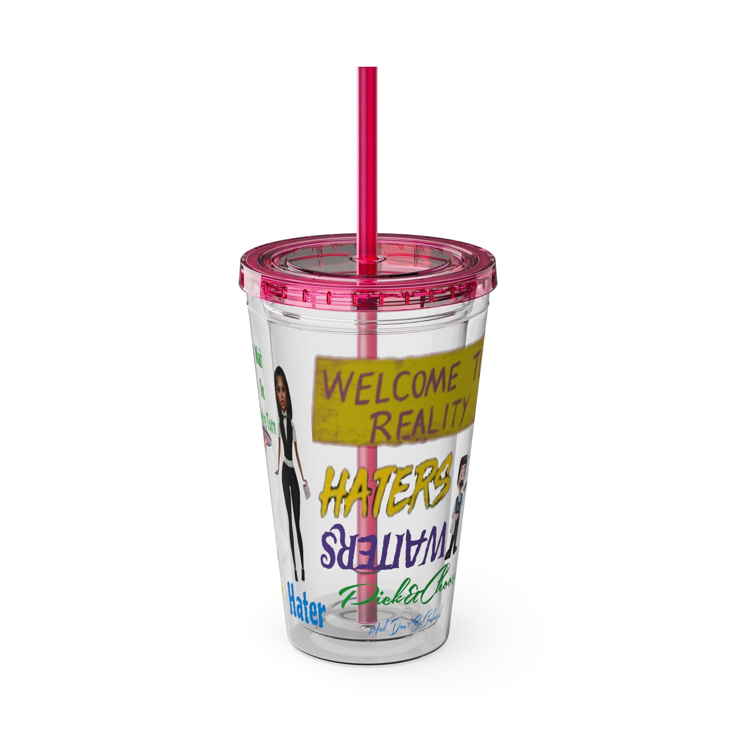 Sunsplash Tumbler with Straw, 16oz
