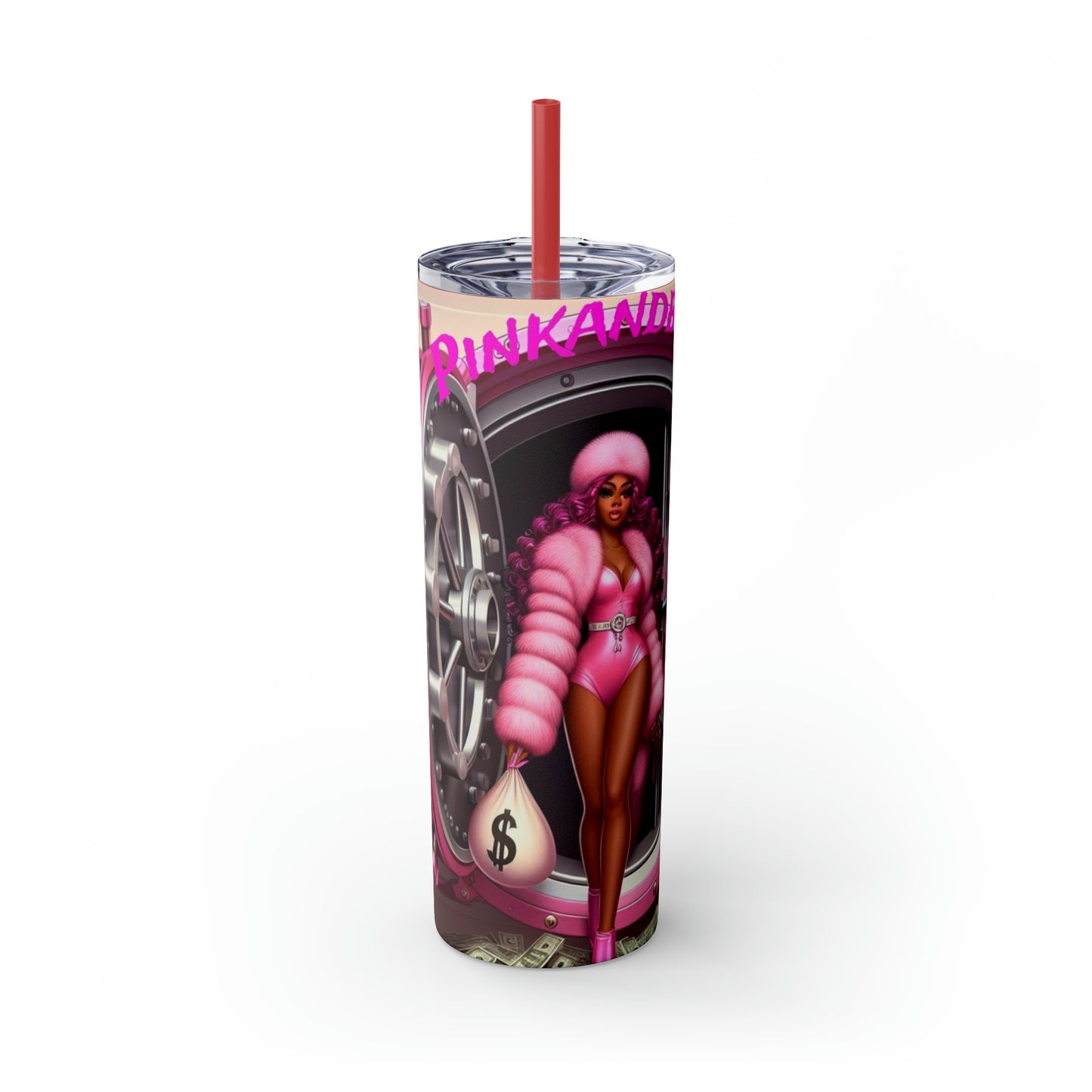Skinny Tumbler with Straw, 20oz