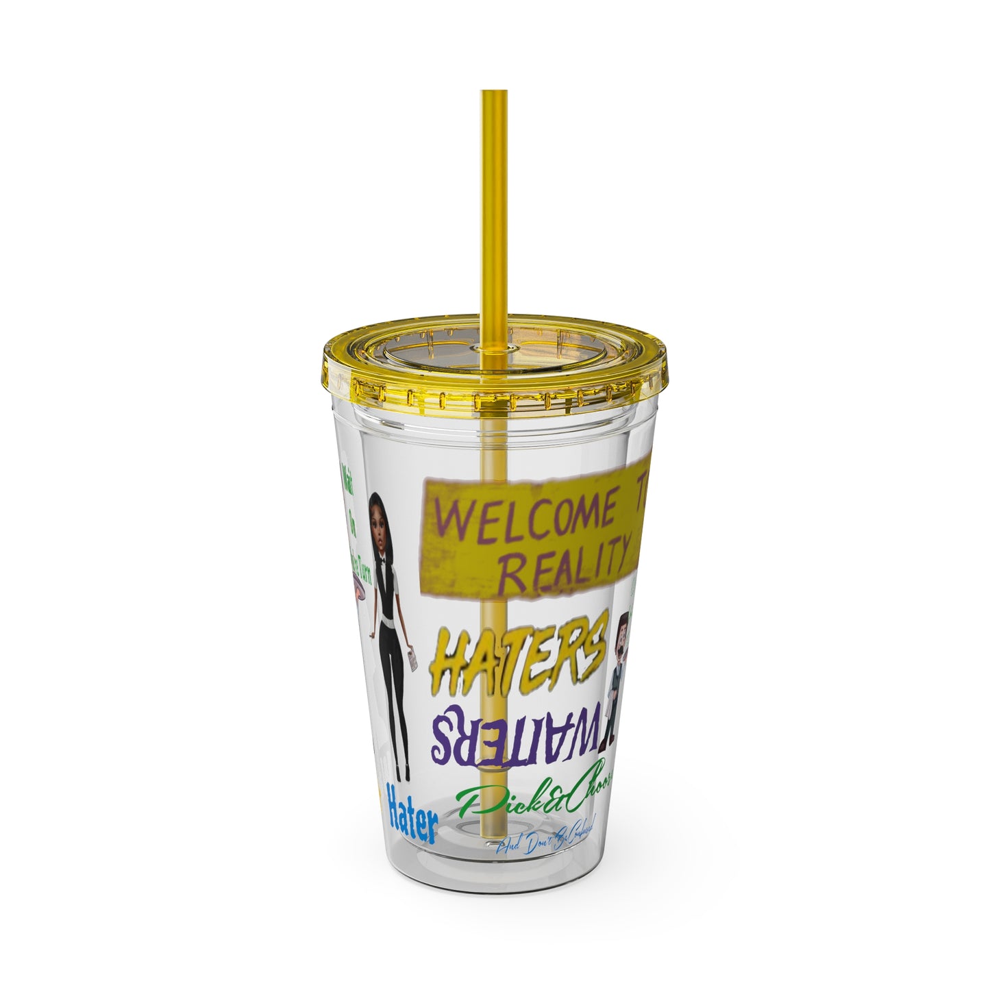 Sunsplash Tumbler with Straw, 16oz