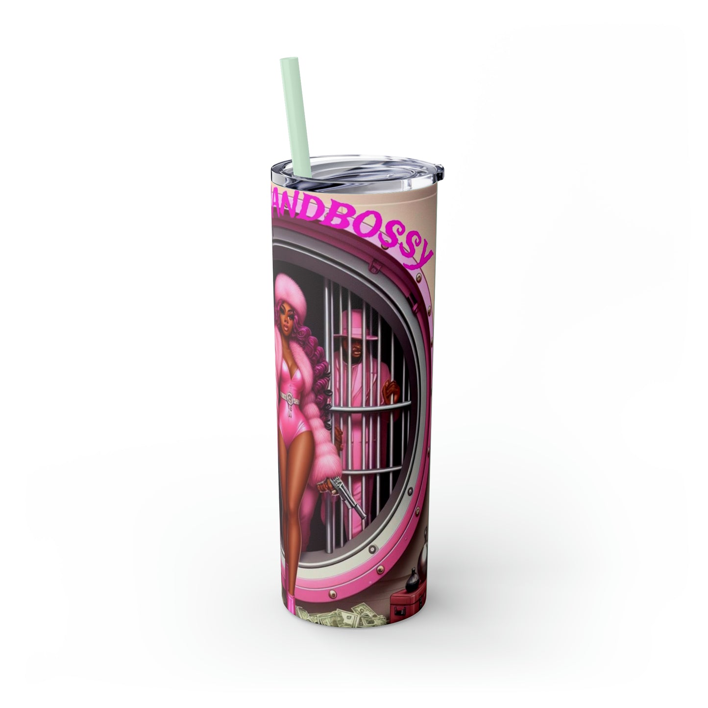 Skinny Tumbler with Straw, 20oz
