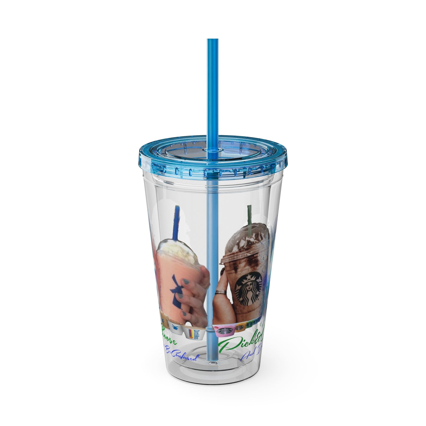 Sunsplash Tumbler with Straw, 16oz