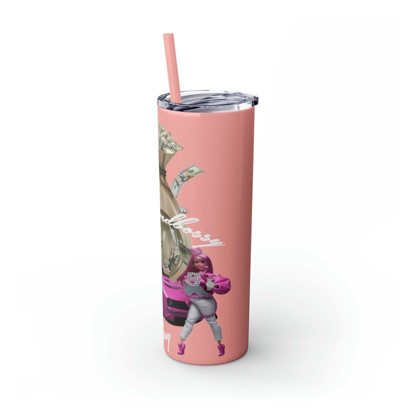 Skinny Tumbler with Straw, 20oz