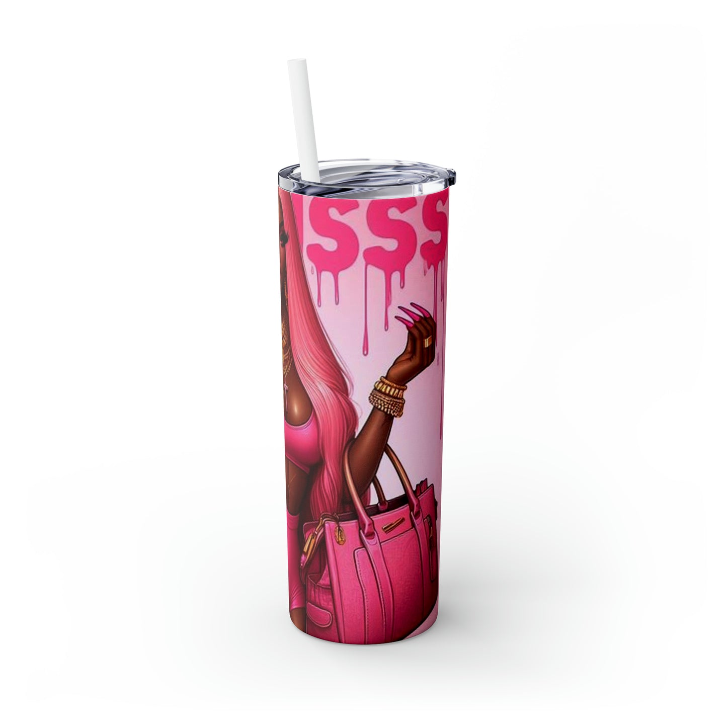 Skinny Tumbler with Straw, 20oz